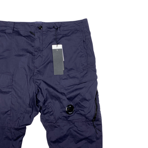 CP Company Navy Blue Tapered Cargo Trousers