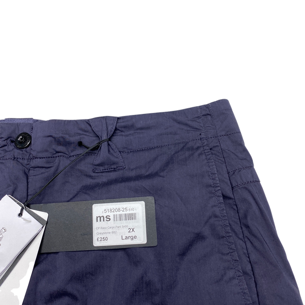 CP Company Navy Blue Tapered Cargo Trousers