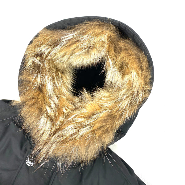 Stone Island Black Down Filled Micro Reps Parka Jacket