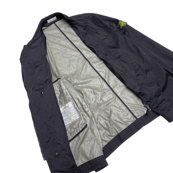 Stone Island 1998 Navy Raso Gommato Vintage Jacket