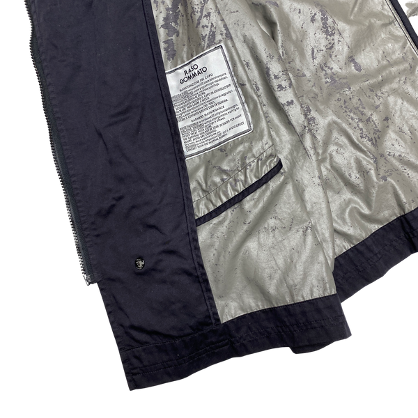 Stone Island 1998 Navy Raso Gommato Vintage Jacket