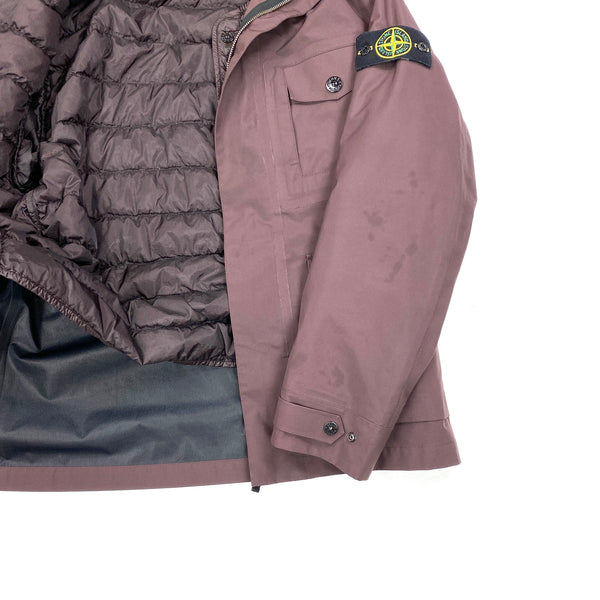 Stone Island Plum Down Tank Shield Jacket