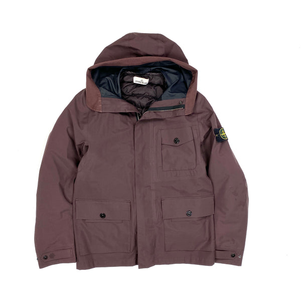 Stone Island Plum Down Tank Shield Jacket