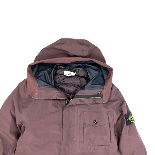 Stone Island Plum Down Tank Shield Jacket