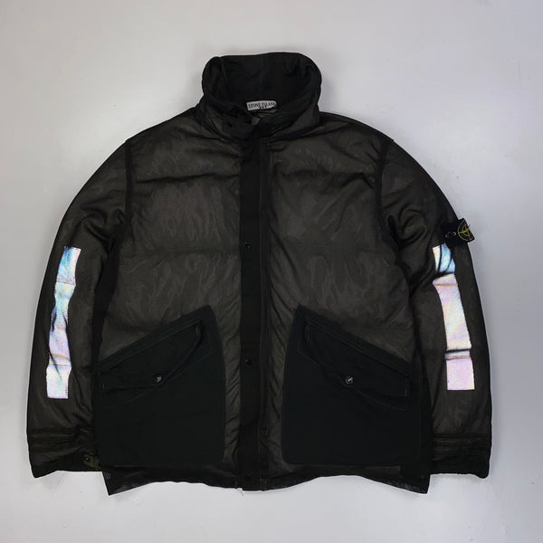 Stone Island 2002 Mesh Reflective Down Jacket