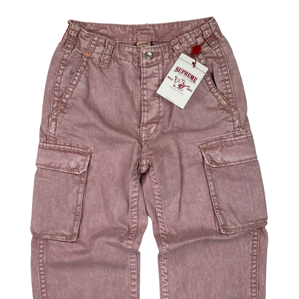 True Religion x Supreme Pink Cargo Trousers