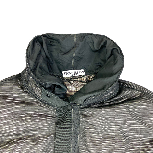 Stone Island 2002 Mesh Reflective Down Jacket