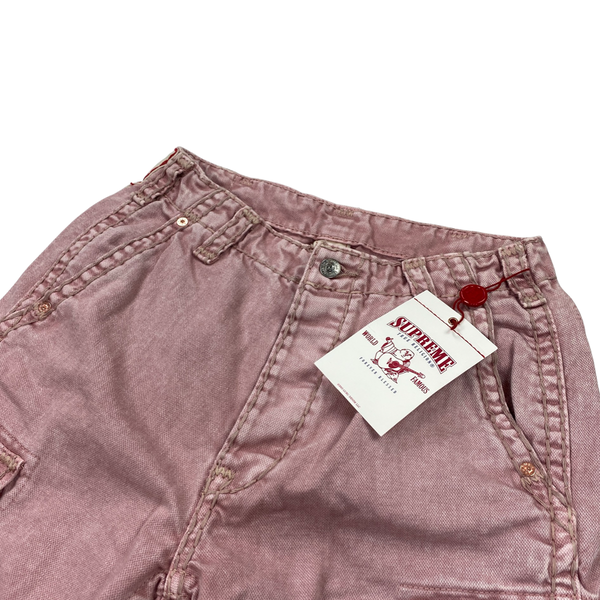 True Religion x Supreme Pink Cargo Trousers