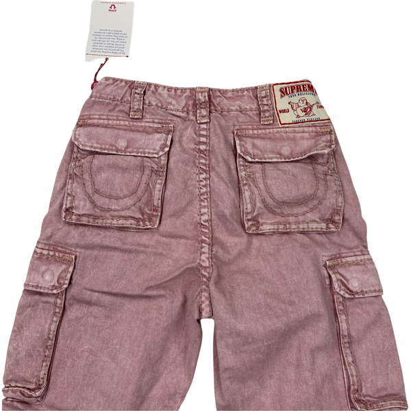 True Religion x Supreme Pink Cargo Trousers