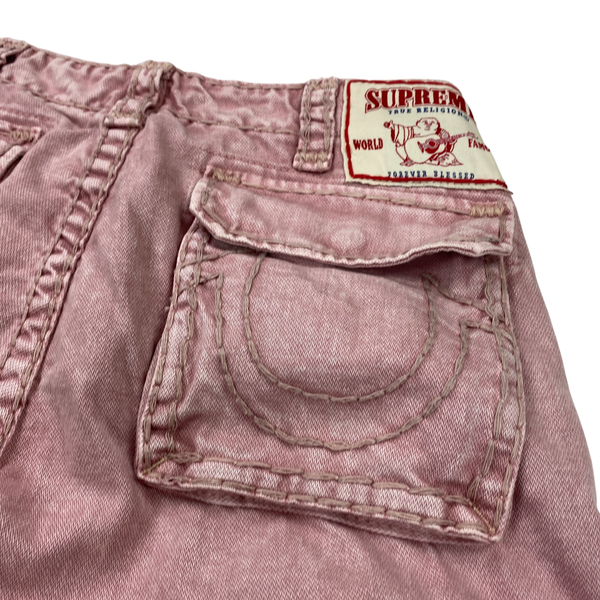 True Religion x Supreme Pink Cargo Trousers