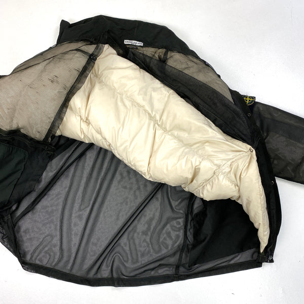 Stone Island 2002 Mesh Reflective Down Jacket