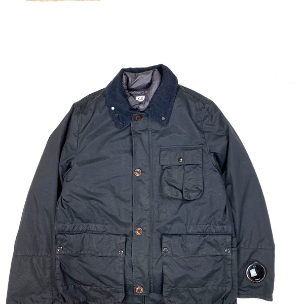 CP Company Dark Navy Down Lined Winter Jacket