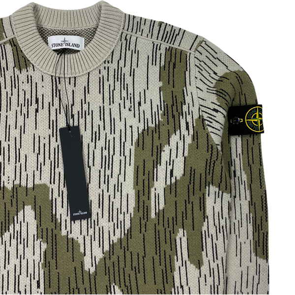Stone Island Rain Camo Knitted Crewneck