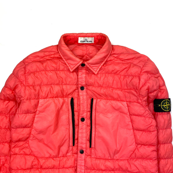 Stone Island Pink Down Filled Overshirt