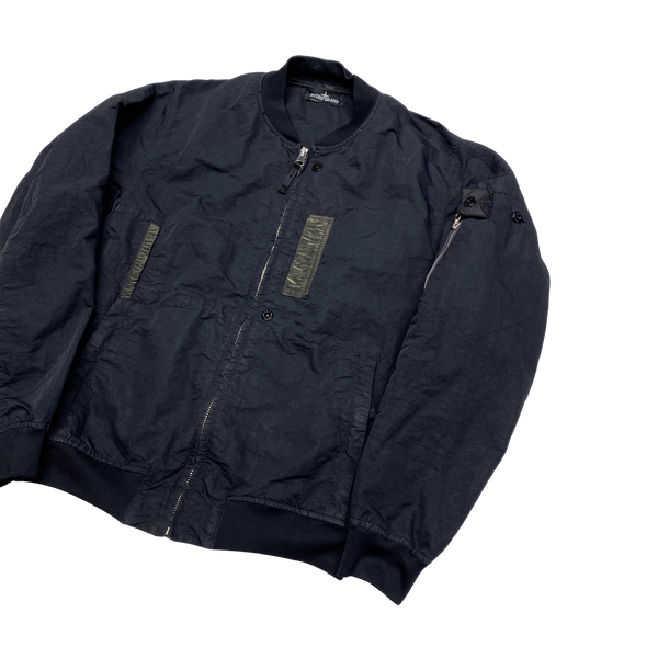 Stone Island 2018 Shadow Project Naslan Garment Dyed Bomber Jacket