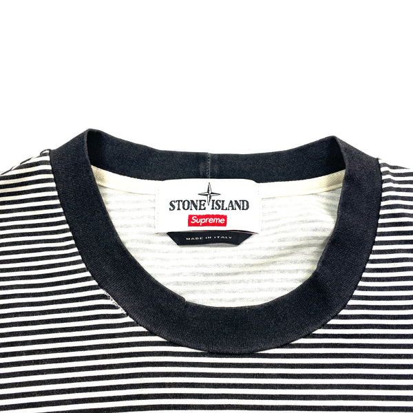 Stone Island Supreme Black & White Longsleeve Top