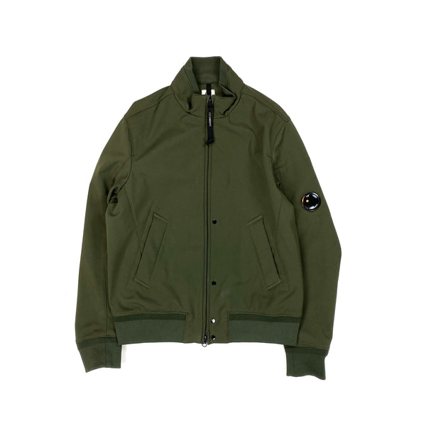 CP Company Khaki Fleece Lined Lens Viewer Bomber