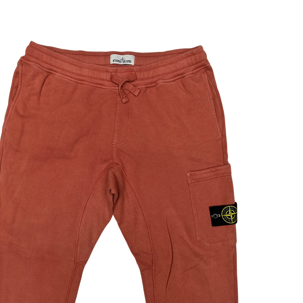 Stone Island 2019 Terracotta Cotton Jogging Bottoms