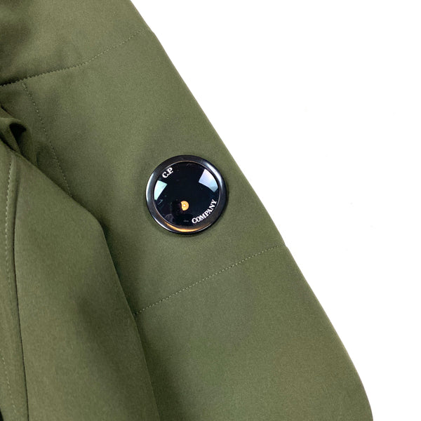 CP Company Khaki Fleece Lined Lens Viewer Bomber