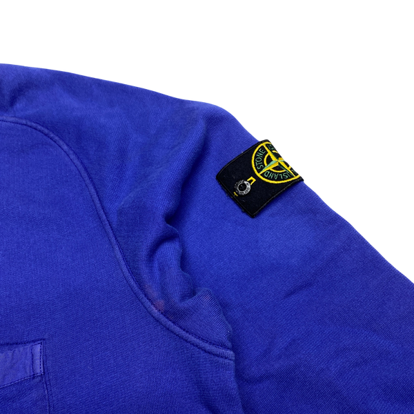 Stone Island 2015 Blue Cotton Crewneck Sweatshirt