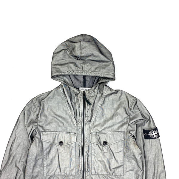 Stone Island 2009 Silver Tyveck Hooded Jacket