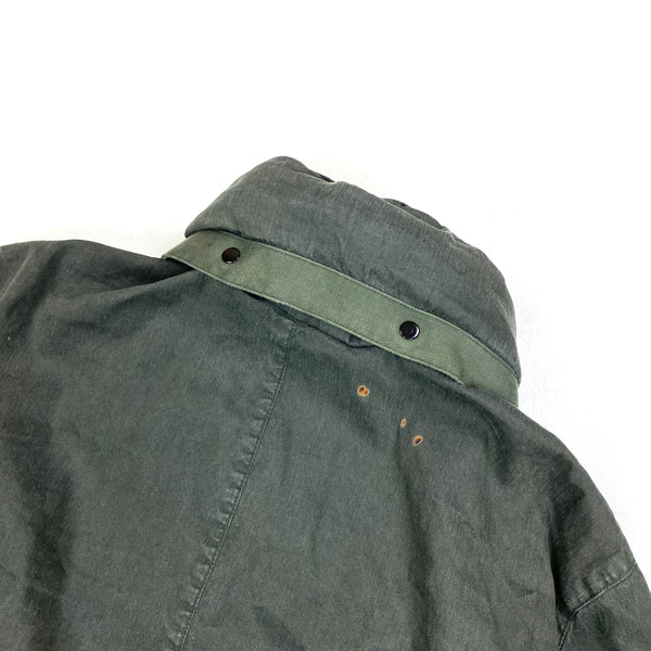 Stone Island Charcoal Lino Flax Blend Jacket