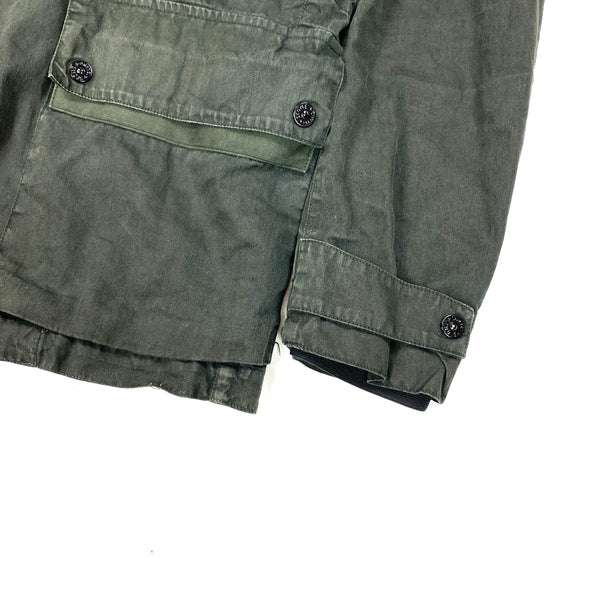 Stone Island Charcoal Lino Flax Blend Jacket