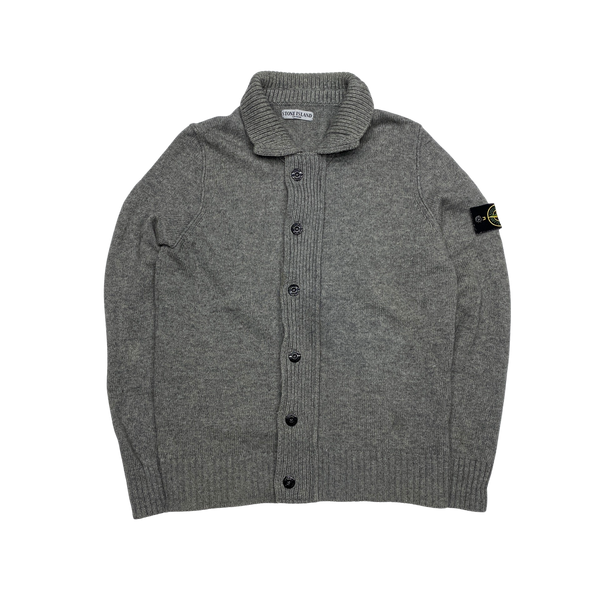 Stone Island 2008 Wool Grey Cardigan Jumper