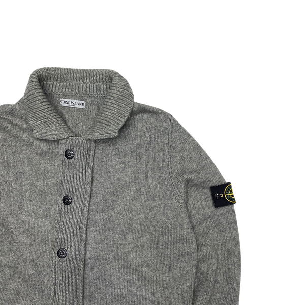 Stone Island 2008 Wool Grey Cardigan Jumper
