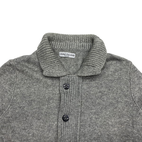 Stone Island 2008 Wool Grey Cardigan Jumper