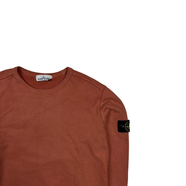 Stone Island 2019 Terracotta Cotton Crewneck Sweatshirt - Medium