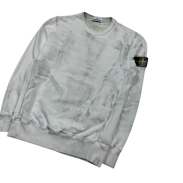 Stone Island Hand Corrosion Crewneck Sweatshirt - Medium