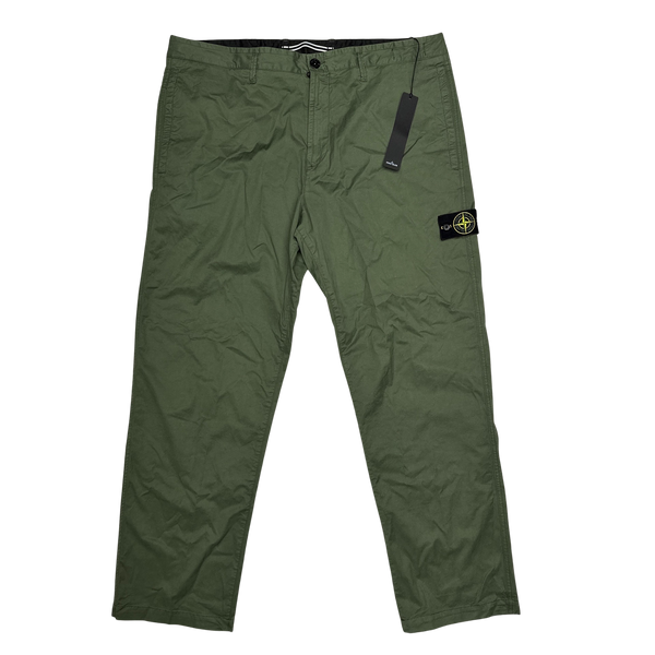 Stone Island 2021 Green RE Cargo Trousers