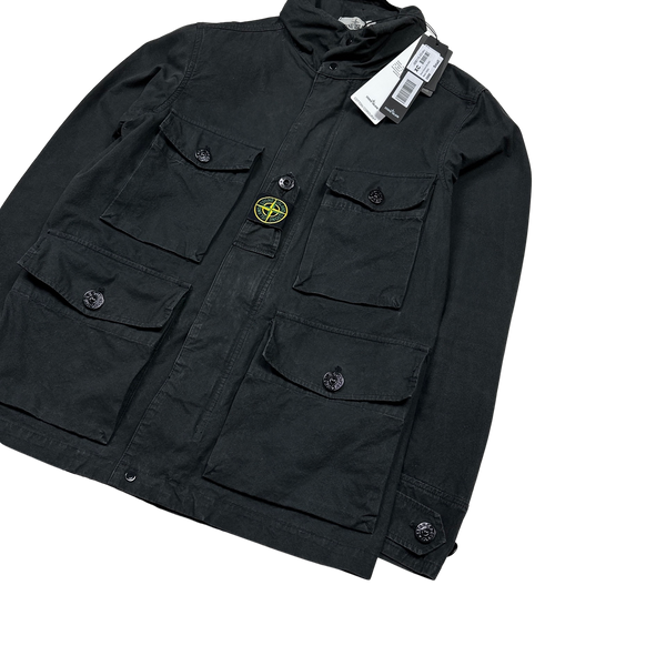 Stone Island 2020 Black Cotton Cordura Field Jacket - Small