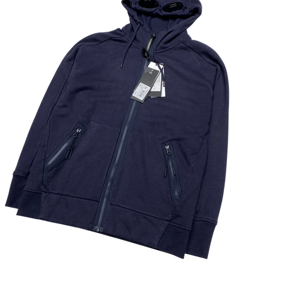 CP Company Navy Goggle Cotton Hoodie