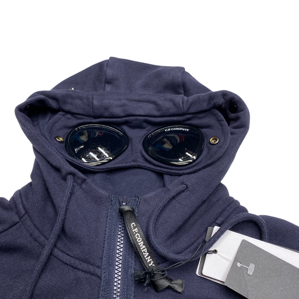 CP Company Navy Goggle Cotton Hoodie