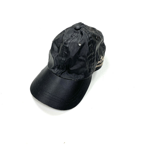 Stone Island 2005 Black Resin Coated Cap