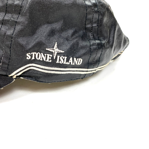 Stone Island 2005 Black Resin Coated Cap