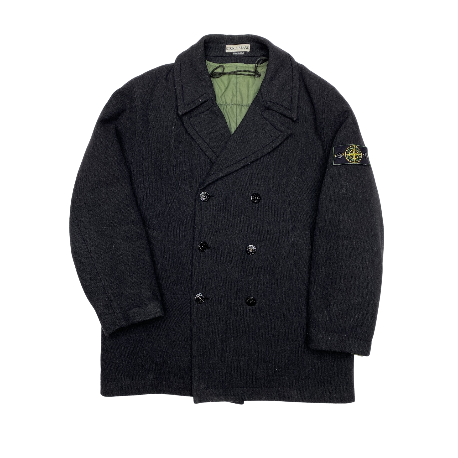 Stone Island Vintage 1996 Thick Wool Trench Coat