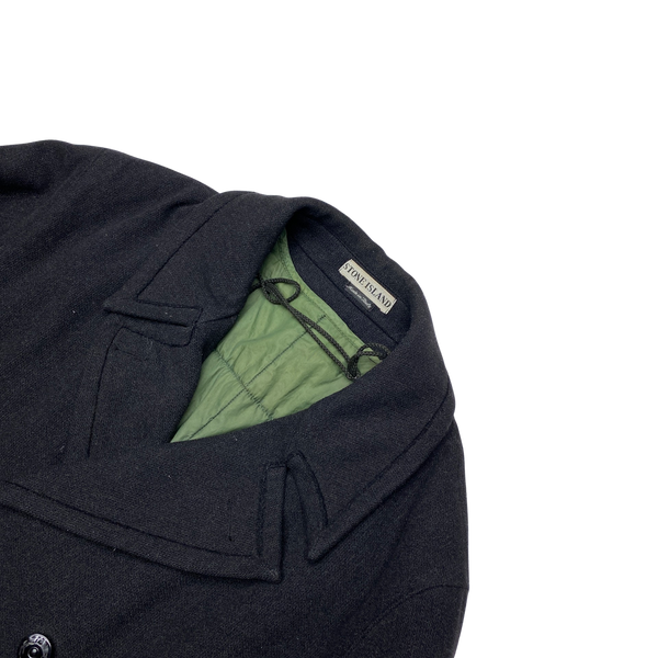 Stone Island Vintage 1996 Thick Wool Trench Coat