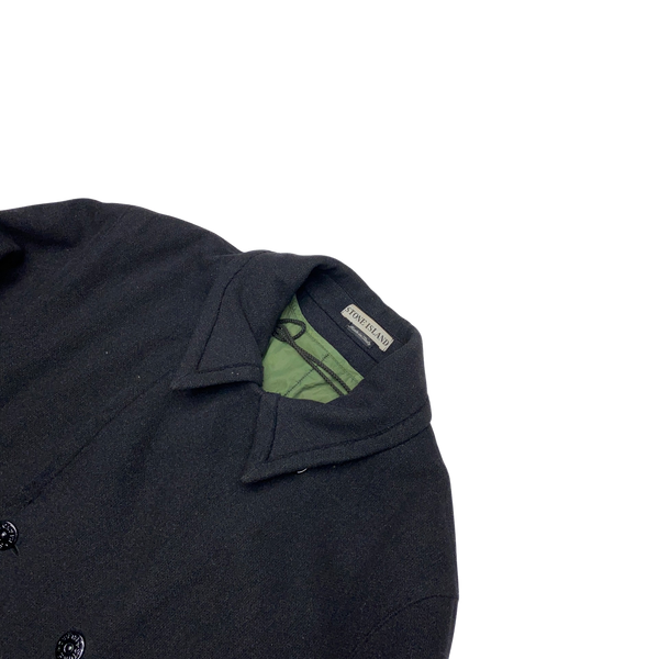 Stone Island Vintage 1996 Thick Wool Trench Coat