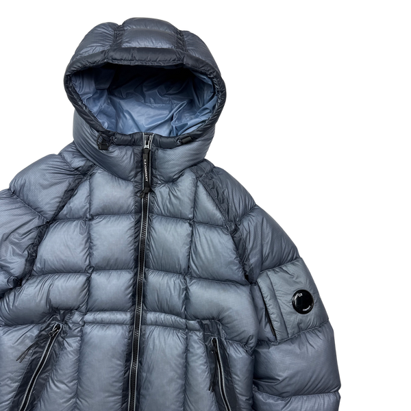 CP Company Blue D D Shell Down Filled Puffer Jacket - Large