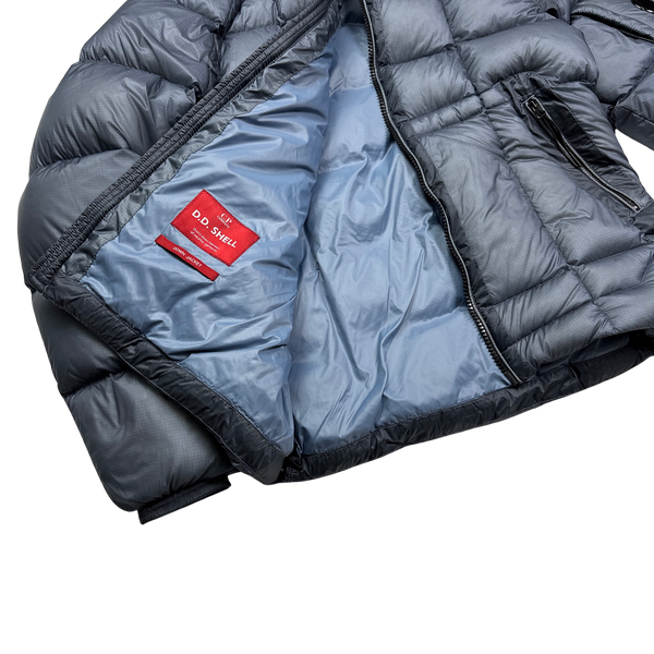 CP Company Blue D D Shell Down Filled Puffer Jacket - Large