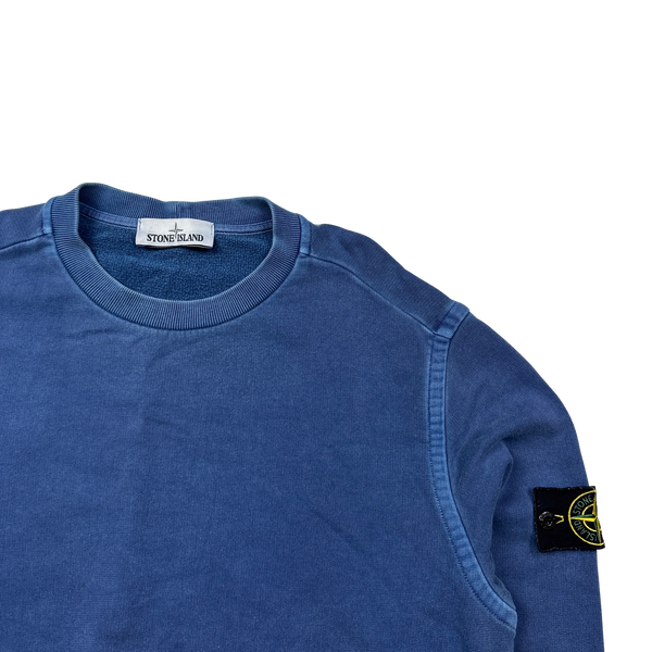 Stone Island Blue Two Tone 2015 Crewneck Sweatshirt - XL