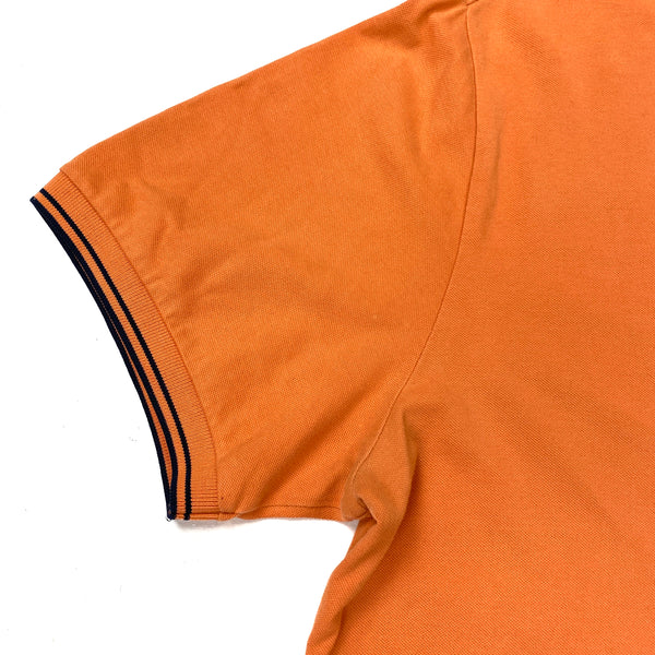 Stone Island Orange Cotton Polo Shirt