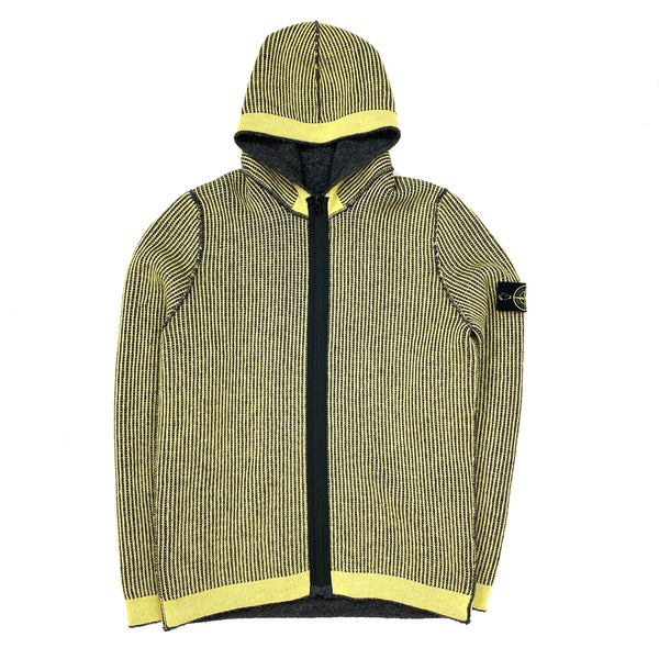 Stone Island Reversible Contrast Knit Hoodie