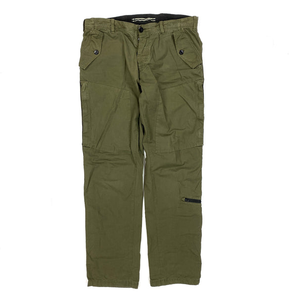 Stone Island Khaki Nylon Blend Cargo Trousers