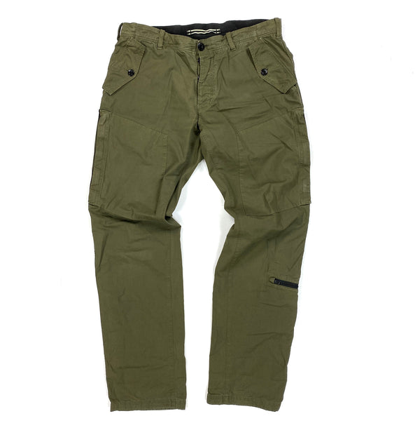 Stone Island Khaki Nylon Blend Cargo Trousers