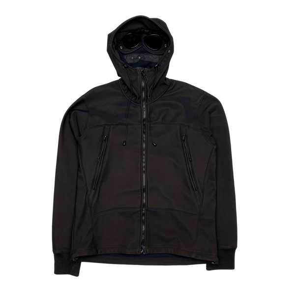 CP Company Black Stretch Shell Goggle Jacket