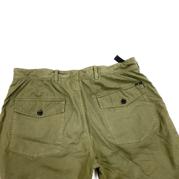 Stone Island Khaki Nylon Blend Cargo Trousers